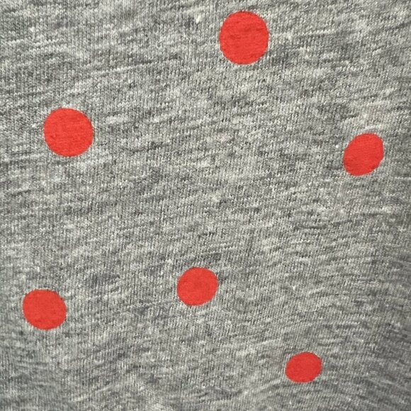 Noisy May Grey/Orange Polka Dot T-Shirt, Size XXL - Picture 2 of 5